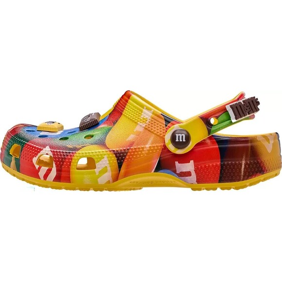 Crocs Unisex M&M\'s Classic Clog Yellow/Multico lor Men\'s Size 11 - (211684-75Z)